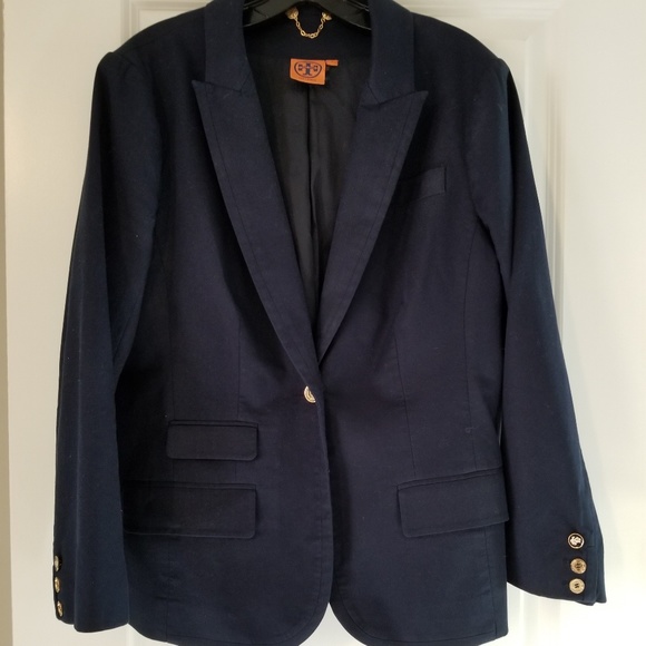 Tory Burch Jackets & Blazers - Tory Burch Navy Blazer Sz 14